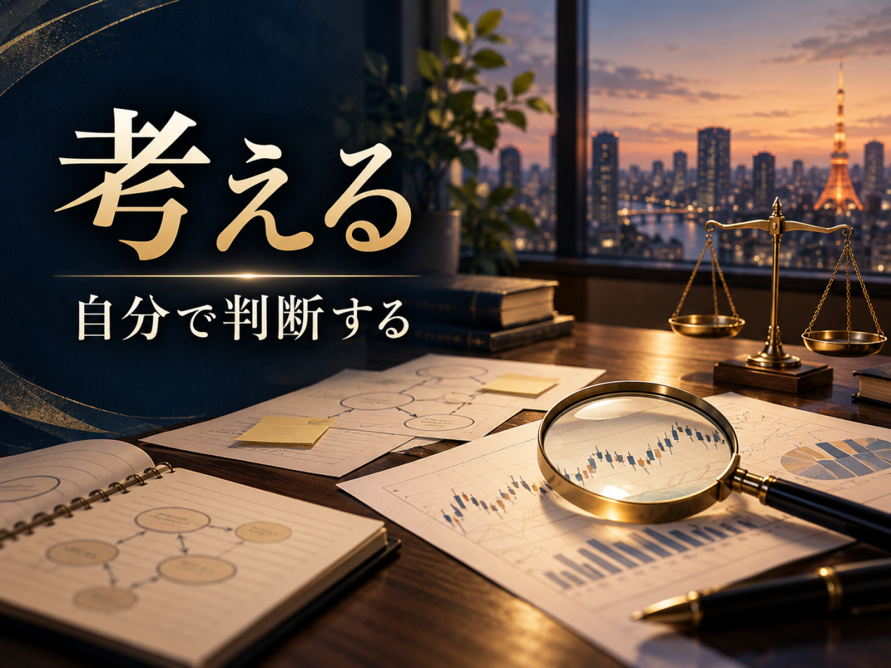 考える — 自分で判断する